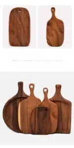 HEMU-Acacia Wood Bread Board, Wood Chopping Board, Western Style, Pizza, Sushi, Cutting Board, Cheese, Steak Tray, Wooden