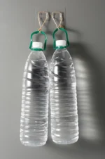Airtight plastic cereal storage containers with pour spout and measuring cup lid