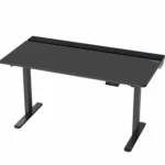 Electric 60 x 30 in Standing Adjustable Gaming Desk with Hidden Cable Trays, Full-Size Mouse Pad, Holds 220 lbs,, Customized