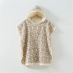 Soft Cotton Baby Hooded Towel Bath Towel for Boys Girls Bathrobe Sleepwear Children's Clothing Cartoon animal print kid