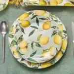 Creative Lemon Plate Ceramic Fruit Dish Ins Style Home Dining Thai Restaurant Tableware – styled in a modern Tabletop setting