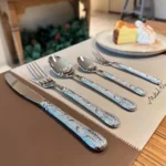 304 Stainless Steel Cutlery Set Silver Steak Knife Fork Spoon Houseuse Tableware Fruit Fork for Kitchen Dining Banquet Bar