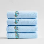 1Pc 30x30cm Square 100% Cotton Cartoon Animal Embroidered Super Soft Bathroom Children Kids Hand Face Towel - Image 8