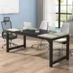 Tribesigns Modern Computer Desk Large Office Desk Computer Table Study Writing Desk Workstation for Home Office – base detail