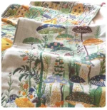 Soft cotton gauze bathroom hand towel set in neutral tones