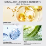 AILKE Glutathione 5-in-1 Women Skin Care Kit, With Body Lotion, Serum, Dark Spot Removal Cream, Body Cream, Brightening