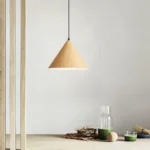Nordic Wood Pendant Lights Modern Hanging Lamp Shade Kitchen Living Room Indoor Lighting Fixtures E27 Loft Vintage Chandelier