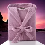 Cotton Hooded Bathrobe Men 100%Long Terry Towel Big and Tall Towel Bathrobe Male Terry Cloth Bath Robe Sleeping Dressing
