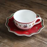 German Treasure Hard Porcelain Toy Joy Multi-Angle Dinner Plate Christmas Cup Saucer Bowl Candlestick – base detail