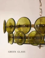 Nordic Style Designer Led Chandelier Restaurant Study Living Room Colored Glass Pendant Light Luxury Postmodern Indoor