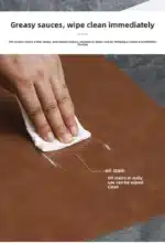 Luxury Placemat Leather Waterproof Double Layer Cowhide Western Food Mat Hotel Insulation Mat Placemats for Dinning Table