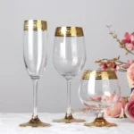 Luxury Wine Crystal Glasses Transparent Champagne Brandy Whisky Glass Cup Home Unleaded Bar Wedding Party Drinkware Barware