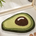 Funny Fruit Bath Mat - Non-Slip Microfiber Rug for Bathroom, Super Absorbent & Quick Dry, Cute Cartoon Shape, Soft Flocked - Image 7
