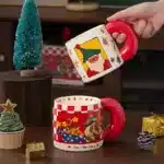620ml Santa Claus Cup Cartoon Ceramic Coffee Cup Large Capacity Couple Water Mug Home Breakfast Oat Milk Mug Christmas Gift