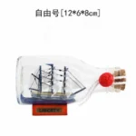 Black Pearl Pirates Of The Caribbean Boat Ship In The Bottle Boat In The Glass Drifting Bottle Creative Crafts Home Office