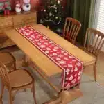 Christmas Table Runner Christmas Decoration Tablecloth Table Setting Dining Vintage Wedding Family Party Placemat Table Decor