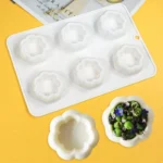 Silicone Pudding Cup Mold Chocolate Mousse and Cake Decorating Tools Bakeware Dish Muffin Pan Non-Stick Baking Supplies - Image 3