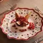 German Weibao Christmas tableware flat plate round cake mug teapot coffee cup soup salad – in a cozy room setting