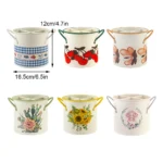 4-grid iron kitchen utensil storage box with chopsticks, spoons, and forks neatly organized on a countertop