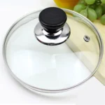 Pot Cover Tempered Glass Round Frying Pan Cover Visible Vertical Lid Pot Lid Cookware Parts Kitchen Accessories 20-30cm