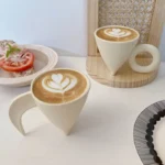 Simple Ceramic Coffee Cup Delicate Latte Art Coffee Mug English Afternoon Tea Tea Set Breakfast Milk Oatmeal Mug Birthday