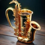 New Unique Musical Instrument Coffee Mug Creative 3D Saxophone Violin Cup Novel Mugs Milk Cup High-End Gift Desktop