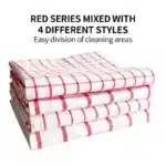 1Pc 50x70cm White Red Plaid Striped Cotton Tea Towel Kitchen Table Napkin Cleaning Cloth Xmas New Year Decor – base detail