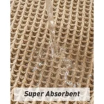 Upgraded Super Absorbent Non Slip Waffle Bath Mat Soft Rubber Backed Bathroom Rug with Tassels Machine Washable Brown - Image 9