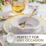 20PCS Disposable Tableware Plastic Salad Soup Bowl High-end Heavy Duty Phnom Penh Banquet Disposable Dessert Plate – styled