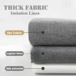 Thick Imitation Linen Shower Curtain Polyester Waterproof Shower Curtain Bath Curtains For Bathroom Bathtub Large Bathing
