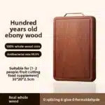 New Ebony Wood Cutting Board Antibacterial Anti Mold Kitchen Chopping Board Double Sided – in a cozy room setting