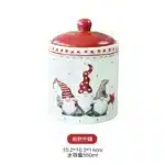 Nordic Santa Claus Ceramic Dishes and Tableware Relief Rice Salad Bowl Western Style Flat Plate Cup Teapot – angled view