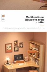 Large Computer Desk Bookshelf Corner Desks Home Desktop Computer Table L-shaped Long Writing Desks Double E-sports Gaming