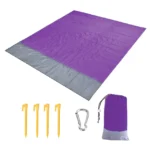 2022 Oversized Beach Towel Mat Sand Free Beach Wind Proof Waterproof Picnic Blankets Beach Mat Oversized Pocket Picnic 4 Anchor - Image 20