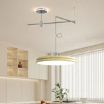 Movable Lamps Modern chandelier lights for Dining island table LED Pendant Lights Cord Indoor Loft Swing Arm Hanging Lamp