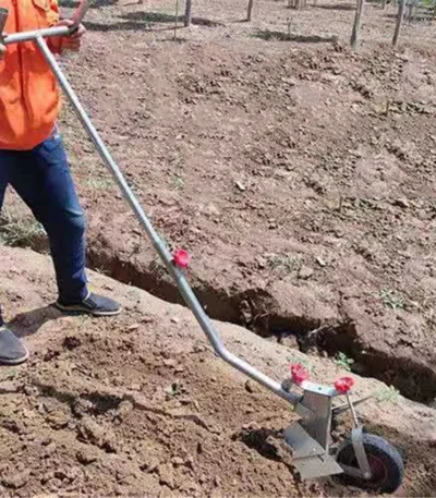 Manual Hand Plough/Plow Furrowing Plow Hand Pulling Plow Garden Tools Cultivator Agricultural Tilling Ditching Ridging
