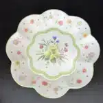 German tableware Easter series hen soup flat salad plate – in a cozy room setting