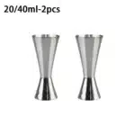 20/40ml Cocktail Bar Stainless Steel Jigger Double Spirit Measuring Cup For Home Bar Party Club Accessories Barware Tools