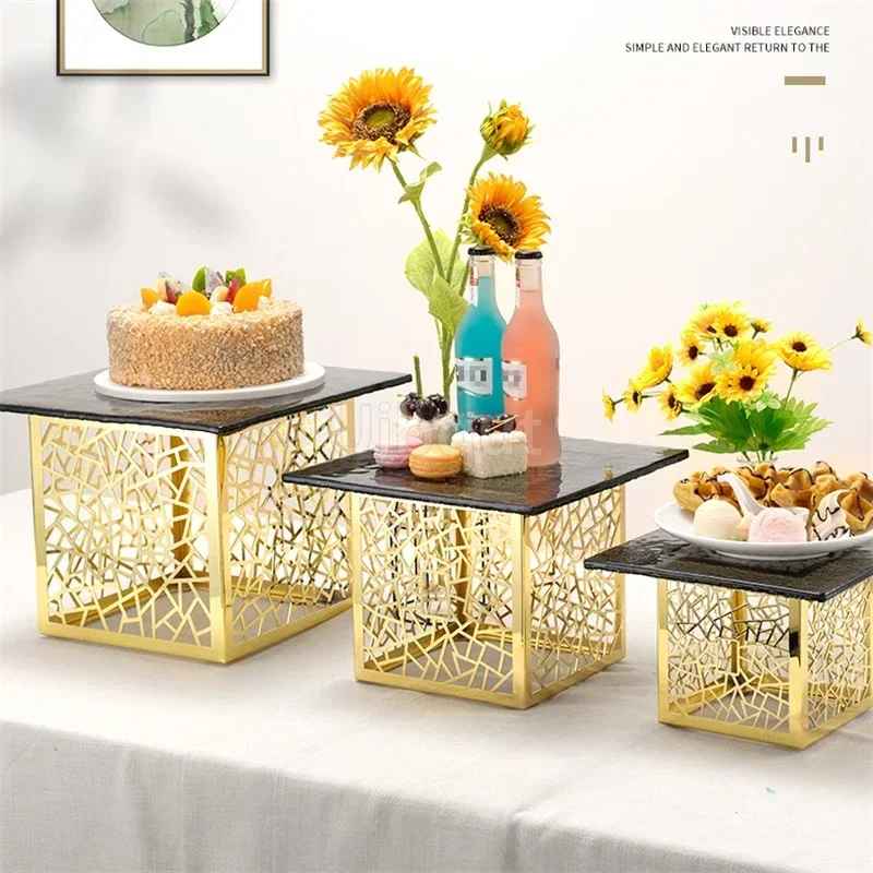 S87b37d7a30c048fe9dc509b893a624fcn.webp Dessert rack Buffet table Food display rack Cake tray table Buffet and tea break Cake stand cake display stand Dishes Plates - Image 1