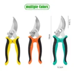 2PCS Gardening Scissors Set Ergonomic non-slip handles Safety lock pruning shears Beginner gardening set Can cut roses and