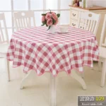 PVC Hotel Waterproof and Oil Proof Large Round Tablecloth Hotel Plastic Round Table Cloth Wash Free and Scald Proof Table