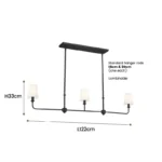 American Style LED Pendant Lamp Modern Minimalist Chandelier Kitchen Island Restaurant Bar Living Room Home Decor Factory