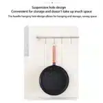24/26/28 cm xNon-stick Flat-bottomed Frying Pan Cast Iron Egg Steak Frying Pans Kitchen Cookware Anti-scald Handle Cooking