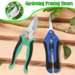 2PCS Gardening Scissors Set Ergonomic non-slip handles Safety lock pruning shears Beginner gardening set Can cut roses and