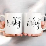 1Pcs Hubby/Wifey Mug Wedding Gift Couple's Accessories Coffee Cup Home Desktop Decoration Engagement Bride Groom Supplies Mr