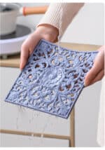 3pcs Silicone Placemats Square Heat Resistant Mats Placemat Kitchen Tableware Mat Hot Pots and Pans Coaster Kitchen