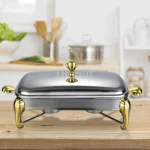 Chafing Dish Buffet Set Serving Dish 2.4L 2.9LStainless Steel Buffet Warmer Hot Pot Detachable with Lid Handle Events Kitchen - Image 17