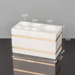 Volakos White Natural Marble Bathroom Accessories Golden Luxury Soap Dish Soap Dispenser Toothbrush Holder Tray Bathroom Set