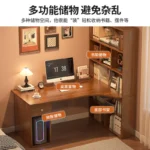 Large Computer Desk Bookshelf Corner Desks Home Desktop Computer Table L-shaped Long Writing Desks Double E-sports Gaming