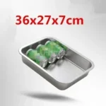 304 stainless steel plate tray rectangular square oven tray baking pot dish deep Japanese barbecue bbq cafeteria Storage trays - Image 24